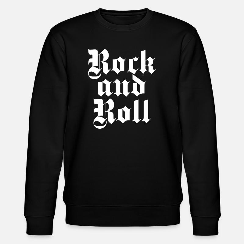 Rock'n'Roll Gothic Druck - Stanley/Stella Unisex Bio-Sweatshirt CHANGER  - Schwarz