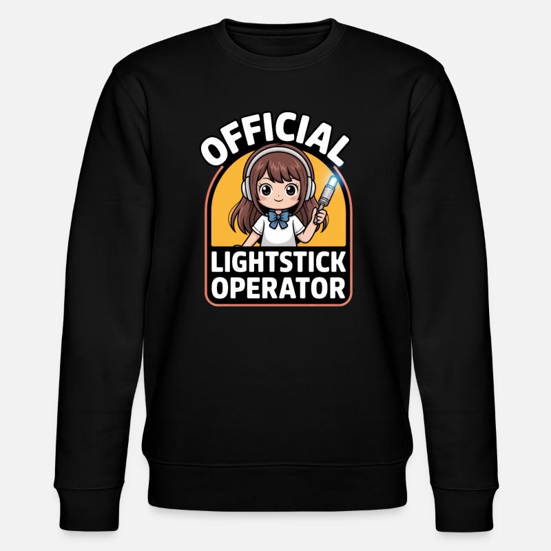 K-Pop Fan Lightstick Korea - Stanley/Stella Unisex Bio-Sweatshirt CHANGER  - Schwarz