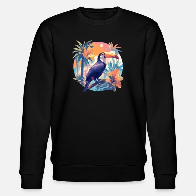 Toucans Toucan - Stanley/Stella CHANGER Unisex Organic Sweatshirt - black