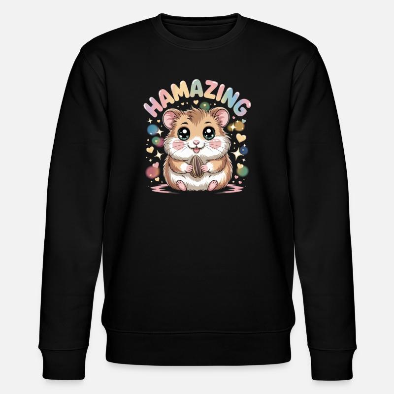 Hamazing Kawaii Hamster Seed Hearts - Sweat bio CHANGER Stanley/Stella Unisexe - noir