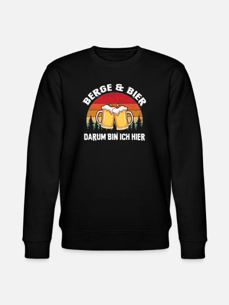 Wandern Sprüche Wanderer Wanderoutfits - Stanley/Stella Unisex Bio-Sweatshirt CHANGER  - Schwarz