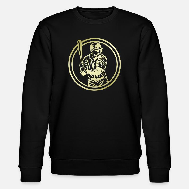 Baseball Silhouette - Stanley/Stella Unisex Bio-Sweatshirt CHANGER  - Schwarz