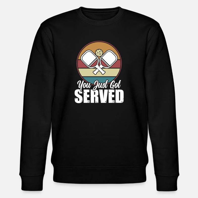 Retro Pickleball - Stanley/Stella Unisex Bio-Sweatshirt CHANGER  - Schwarz