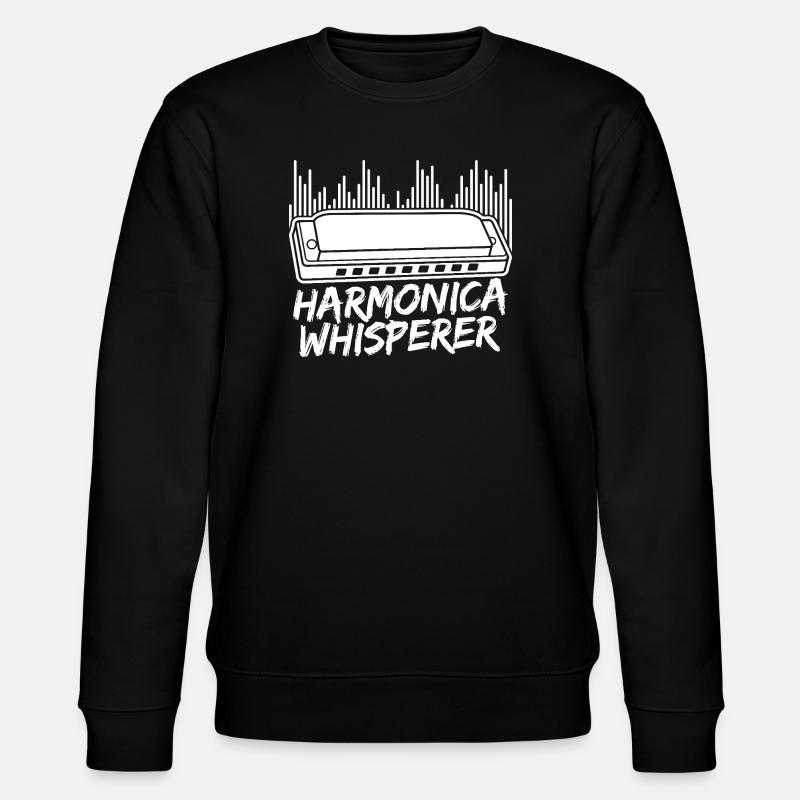 Harmonica Musican Whisperer Harmonica - Stanley/Stella Unisex Bio-Sweatshirt CHANGER  - Schwarz