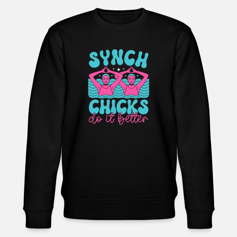 Synchronschwimmen Kunstschwimmen Wassersport - Stanley/Stella Unisex Bio-Sweatshirt CHANGER  - Schwarz
