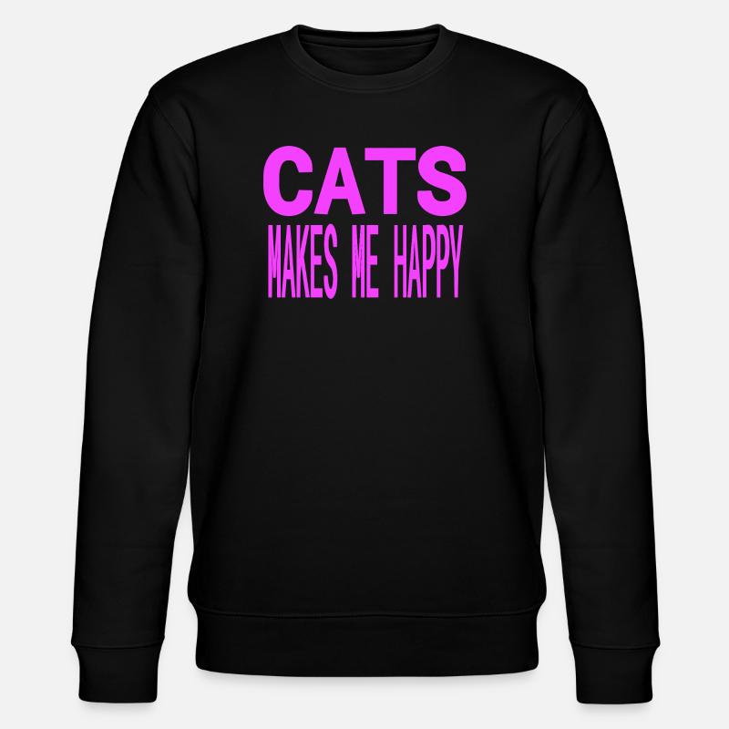 Katzen - Stanley/Stella Unisex Bio-Sweatshirt CHANGER  - Schwarz