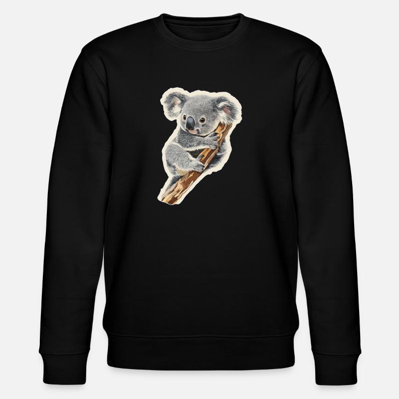 Koala - Stanley/Stella Unisex Bio-Sweatshirt CHANGER  - Schwarz