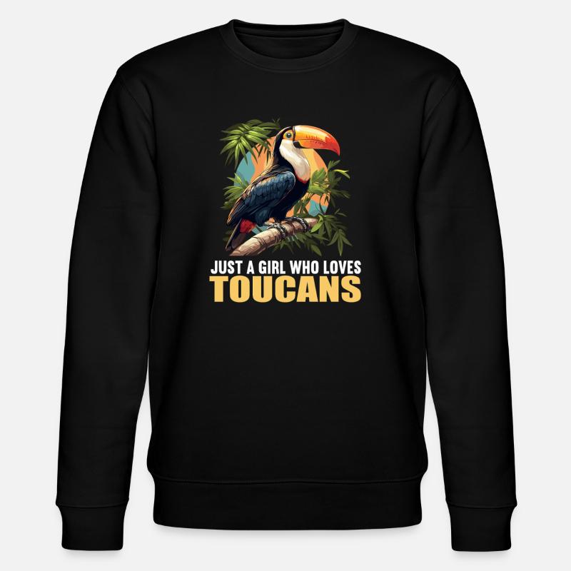 Toucans Toucan - Stanley/Stella CHANGER Unisex Organic Sweatshirt - black