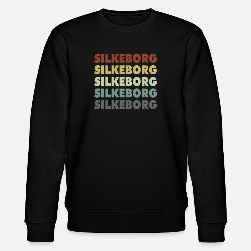 Silkeborg - Denmark - Dänemark - Skandinavien - Stanley/Stella Unisex Bio-Sweatshirt CHANGER  - Schwarz