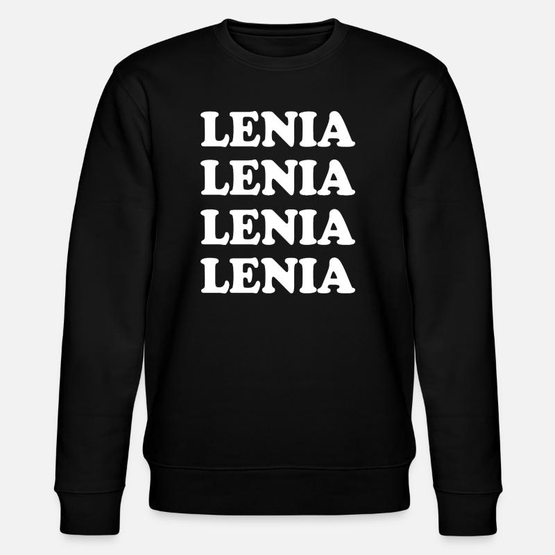 Lenia as a name - Stanley/Stella CHANGER Unisex Organic Sweatshirt - black