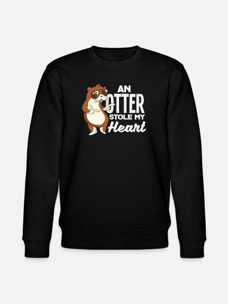 Seeotter Stoly My Heart - Stanley/Stella Unisex Bio-Sweatshirt CHANGER  - Schwarz