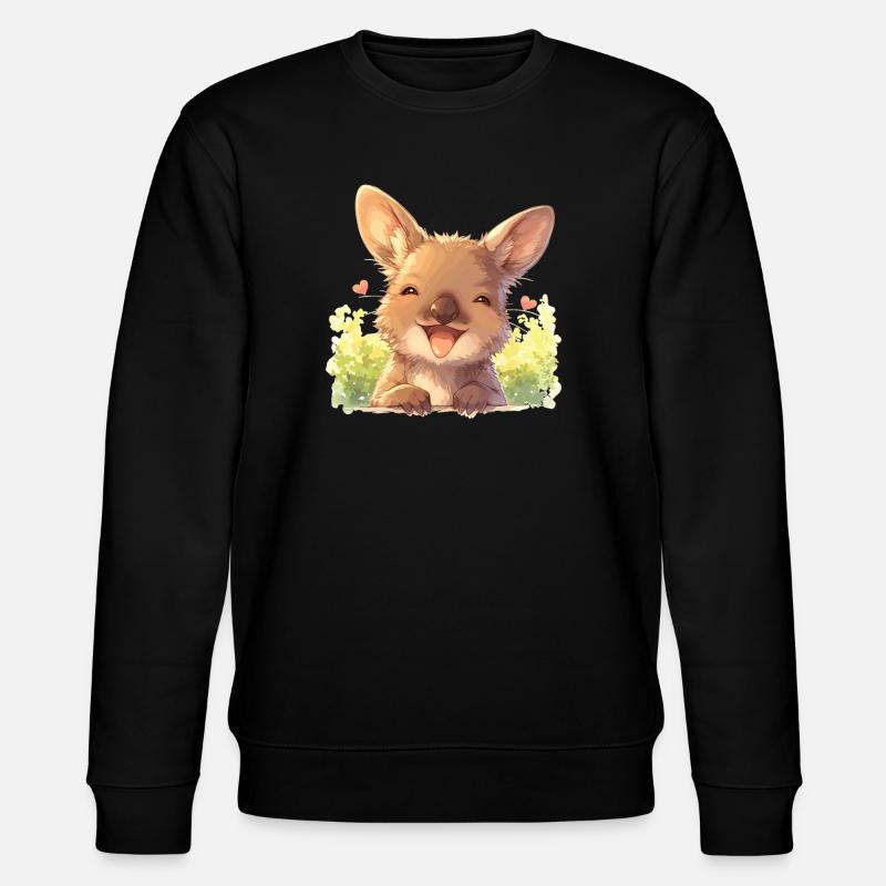 Wallabys Wallaby - Stanley/Stella Unisex Bio-Sweatshirt CHANGER - Schwarz