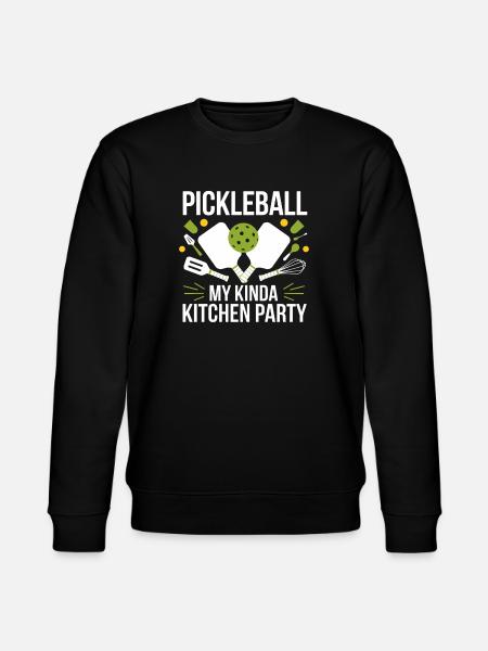 Pickleball My Kinda Kitchen Party - Stanley/Stella CHANGER Unisex Organic Sweatshirt - black