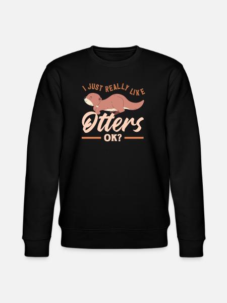 Seeotter Wie Otter Niedlich - Stanley/Stella Unisex Bio-Sweatshirt CHANGER  - Schwarz