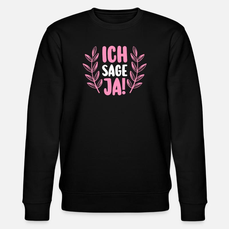 JGA Team Braut Junggesellinnenabschied - Stanley/Stella Unisex Bio-Sweatshirt CHANGER  - Schwarz