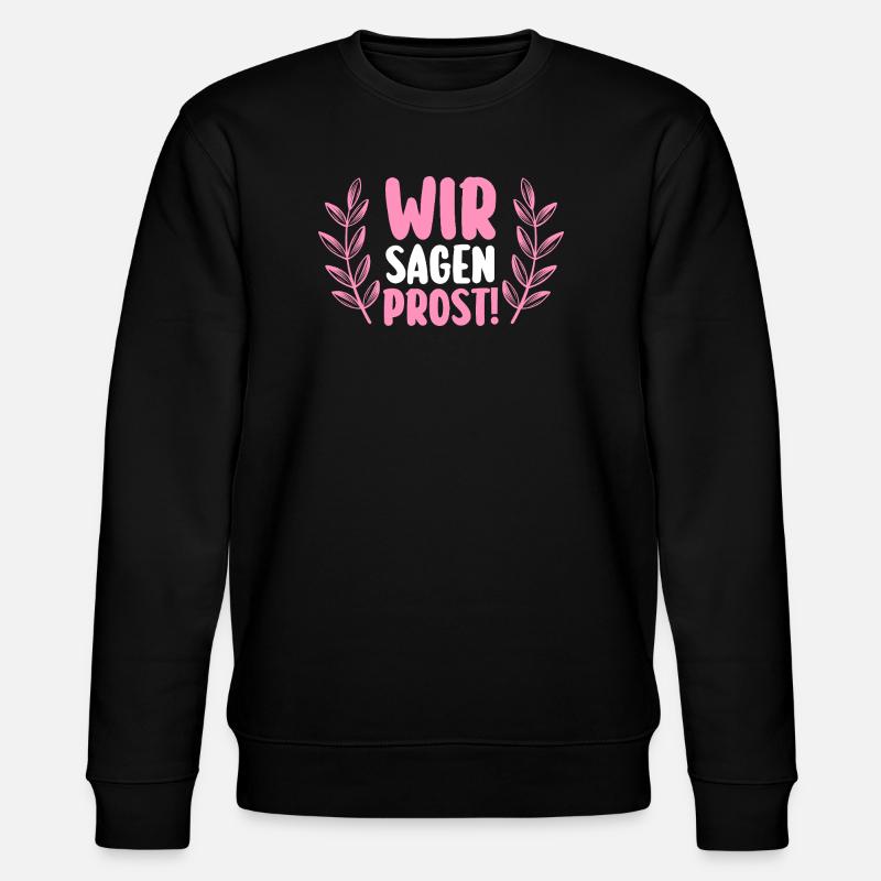 JGA Team Braut Junggesellinnenabschied - Stanley/Stella Unisex Bio-Sweatshirt CHANGER  - Schwarz
