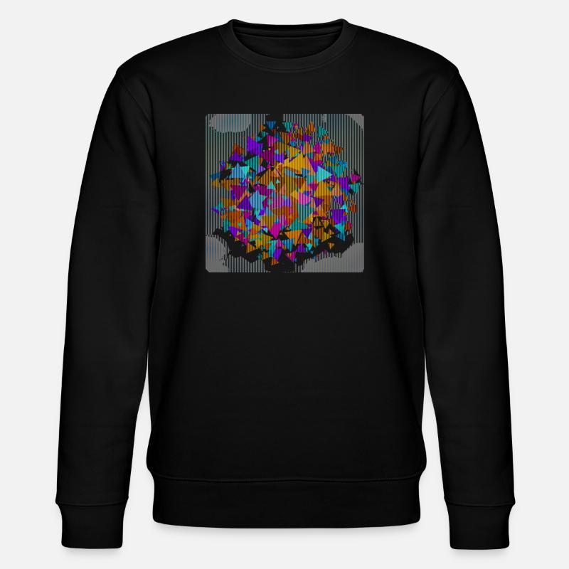 Geometric Triangle Circle - Stanley/Stella CHANGER Unisex Organic Sweatshirt - black
