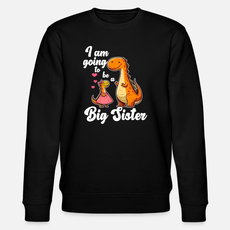 Devenir GrandeSoeur Dino - Sweat bio CHANGER Stanley/Stella Unisexe - noir