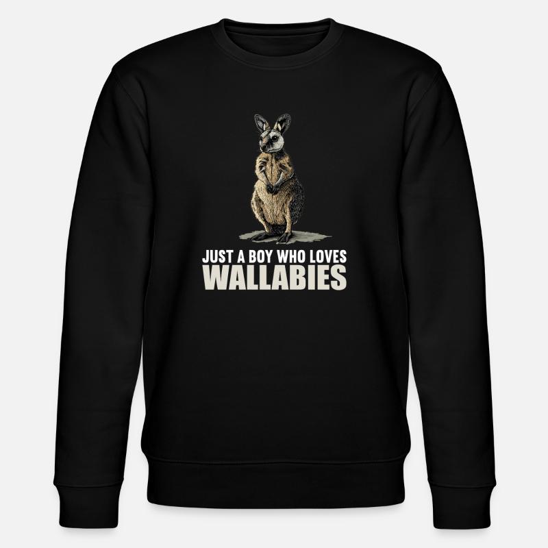 Wallabys Wallaby - Stanley/Stella Unisex Bio-Sweatshirt CHANGER - Schwarz