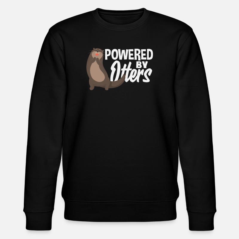 Propulsé par Sea Otter Cartoon - Sweat bio CHANGER Stanley/Stella Unisexe - noir