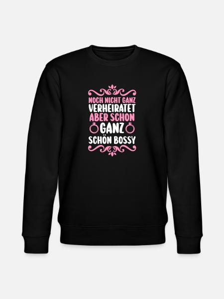 JGA Team Braut Junggesellinnenabschied - Stanley/Stella Unisex Bio-Sweatshirt CHANGER  - Schwarz