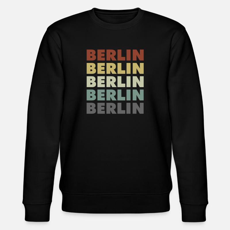 Berlin - Germany - Deutschland - Lettering - Stanley/Stella Unisex Bio-Sweatshirt CHANGER  - Schwarz