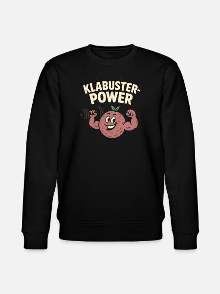 Klabuster Power Fruit Training Klabuster Berries - Stanley/Stella CHANGER Unisex Organic Sweatshirt - black