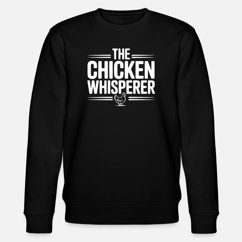 Der Hühnerflüsterer - Stanley/Stella Unisex Bio-Sweatshirt CHANGER  - Schwarz