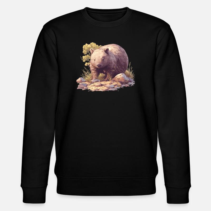 Wombats Wombat - Stanley/Stella Unisex Bio-Sweatshirt CHANGER  - Schwarz