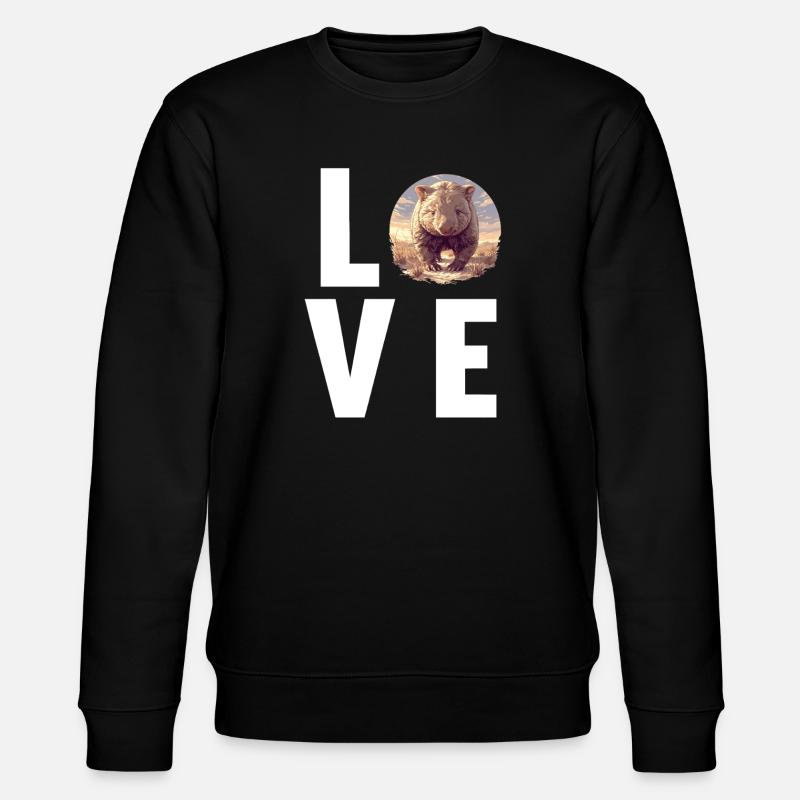 Wombats Wombat - Stanley/Stella Unisex Bio-Sweatshirt CHANGER  - Schwarz