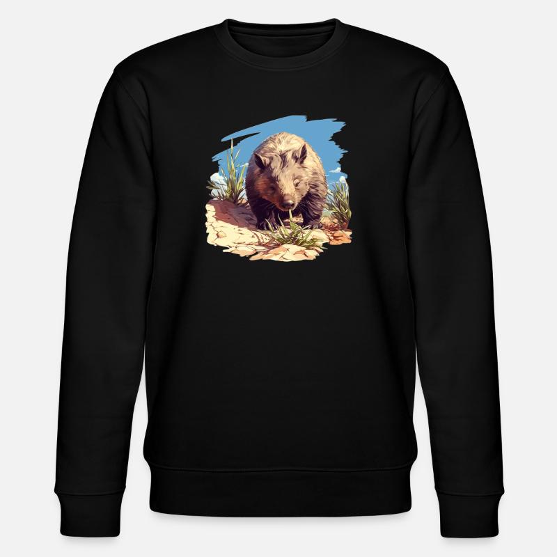 Wombats Wombat - Stanley/Stella Unisex Bio-Sweatshirt CHANGER  - Schwarz