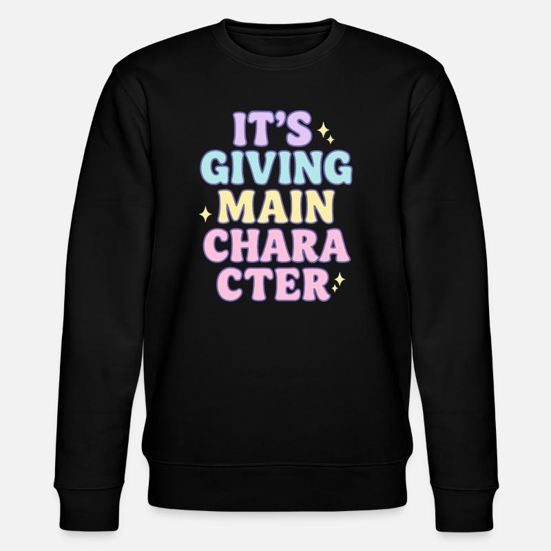 Main-Character-Vibes - Stanley/Stella Unisex Bio-Sweatshirt CHANGER  - Schwarz