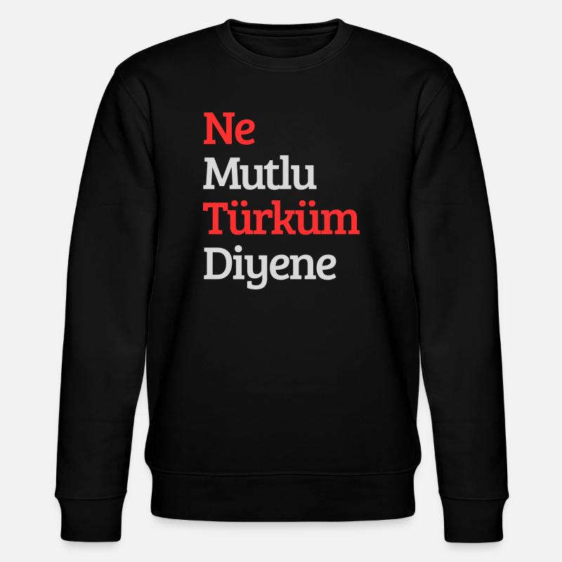 Turkei Design  - Stanley/Stella Unisex Bio-Sweatshirt CHANGER  - Schwarz