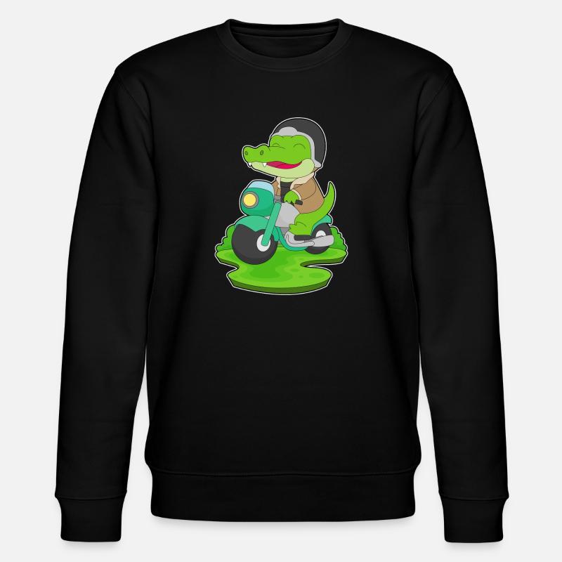 Moto crocodile - Sweat bio CHANGER Stanley/Stella Unisexe - noir