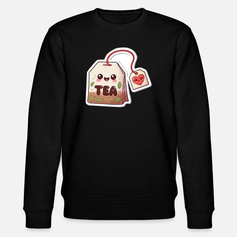 Kawaii Teebeutel Herzdesign - Stanley/Stella Unisex Bio-Sweatshirt CHANGER  - Schwarz