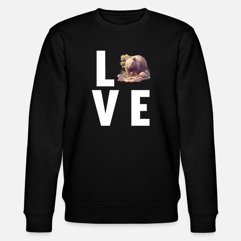 Wombats Wombat - Stanley/Stella Unisex Bio-Sweatshirt CHANGER  - Schwarz