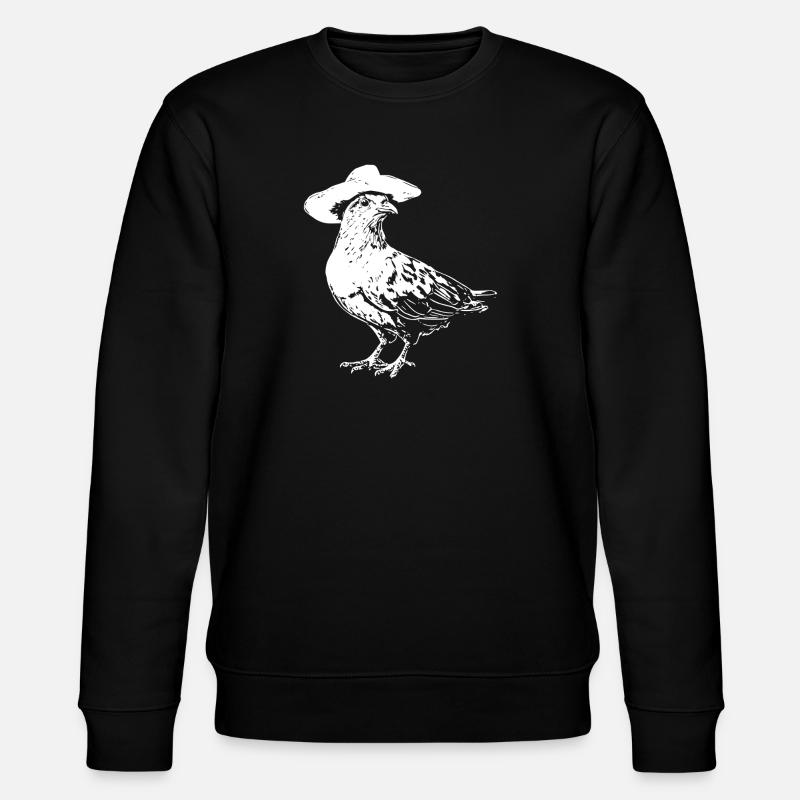 Chapeau de cowboy pigeon western - Sweat bio CHANGER Stanley/Stella Unisexe - noir
