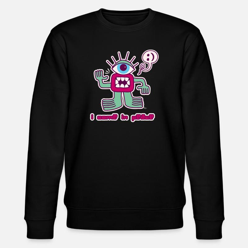 Außerirdischer - Stanley/Stella Unisex Bio-Sweatshirt CHANGER  - Schwarz