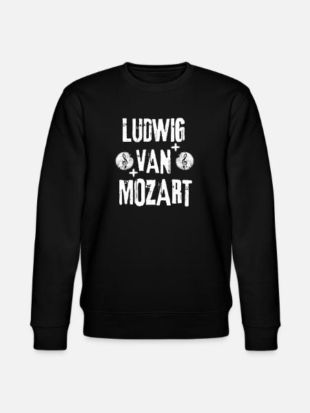 Ludwig Van Mozart Grunge Rock Music - Stanley/Stella CHANGER Unisex Organic Sweatshirt - black