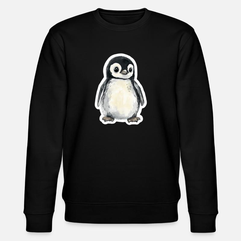 Pinguin - Stanley/Stella Unisex Bio-Sweatshirt CHANGER  - Schwarz