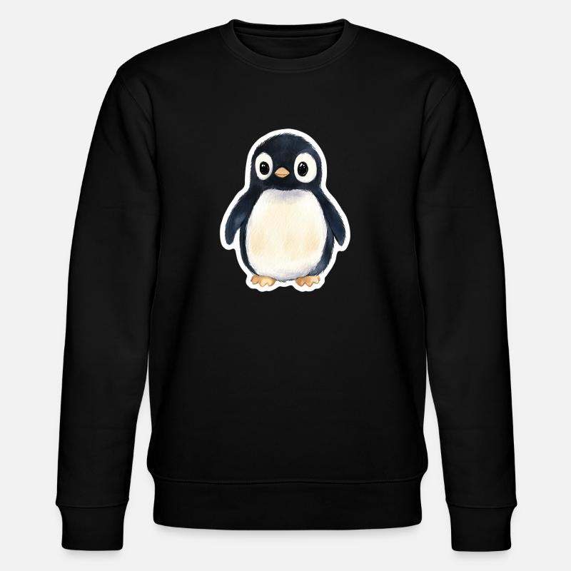 Pinguin - Stanley/Stella Unisex Bio-Sweatshirt CHANGER  - Schwarz