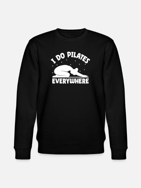 Pilates Enthusiasts I Do Pilates Everywhere - Stanley/Stella CHANGER Unisex Organic Sweatshirt - black
