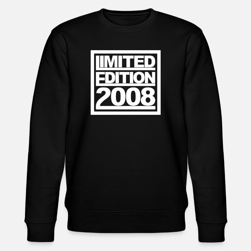 Limited Edition 2008 Design Birthday - Stanley/Stella CHANGER Unisex Organic Sweatshirt - black