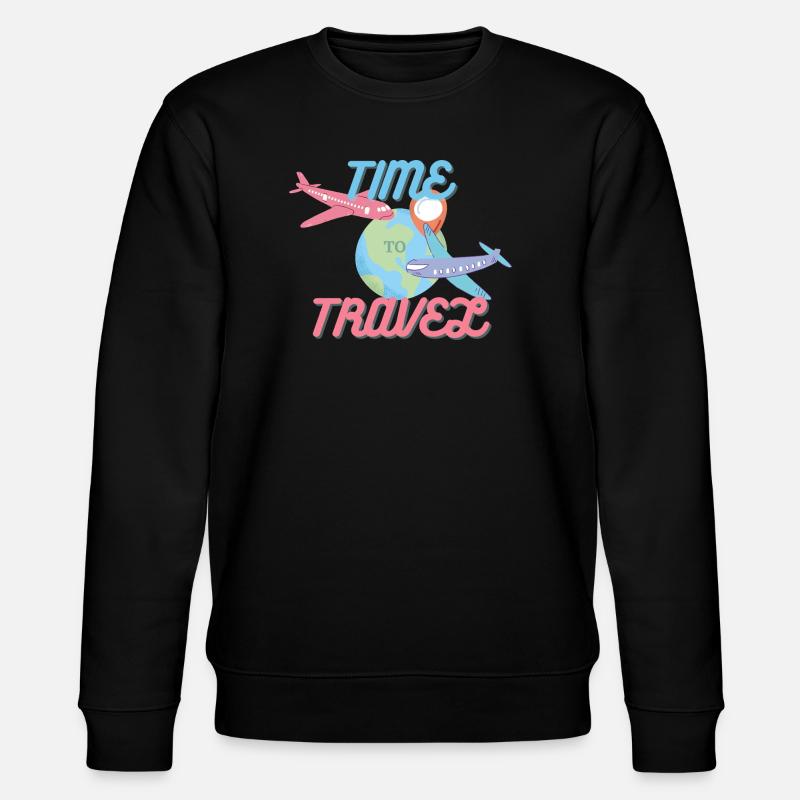 Il est temps de voyager - Sweat bio CHANGER Stanley/Stella Unisexe - noir