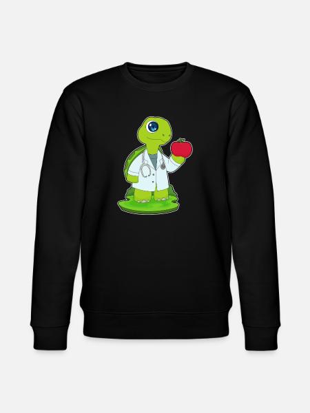 Turtle Doctor Stethoscope - Stanley/Stella CHANGER Unisex Organic Sweatshirt - black