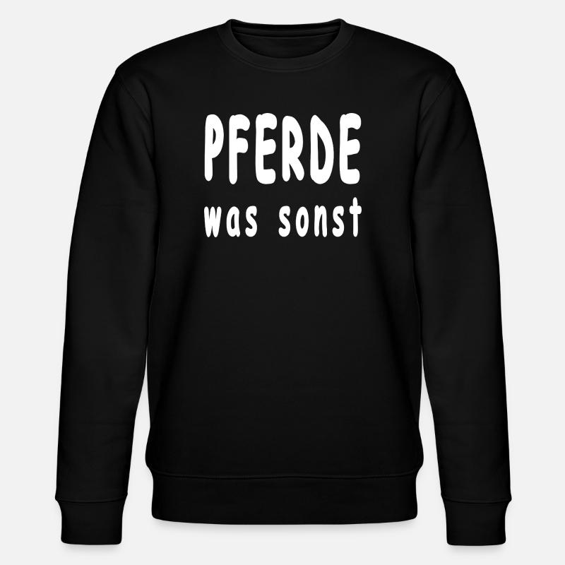 Pferde - Stanley/Stella Unisex Bio-Sweatshirt CHANGER  - Schwarz