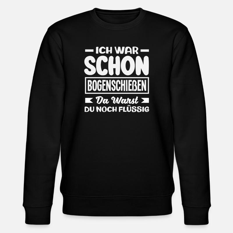 Bogenschießen Bogenschütze Geschenk - Stanley/Stella Unisex Bio-Sweatshirt CHANGER - Schwarz