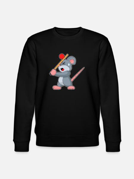 Maus Cricket Cricketschläger - Stanley/Stella Unisex Bio-Sweatshirt CHANGER - Schwarz