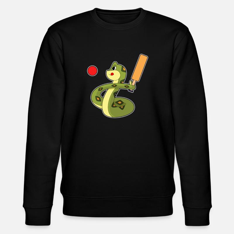 Serpent Cricket Batte de cricket - Sweat bio CHANGER Stanley/Stella Unisexe - noir