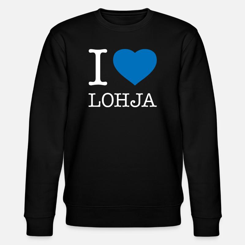 I love Lohja - Stanley/Stella Unisex Bio-Sweatshirt CHANGER - Schwarz